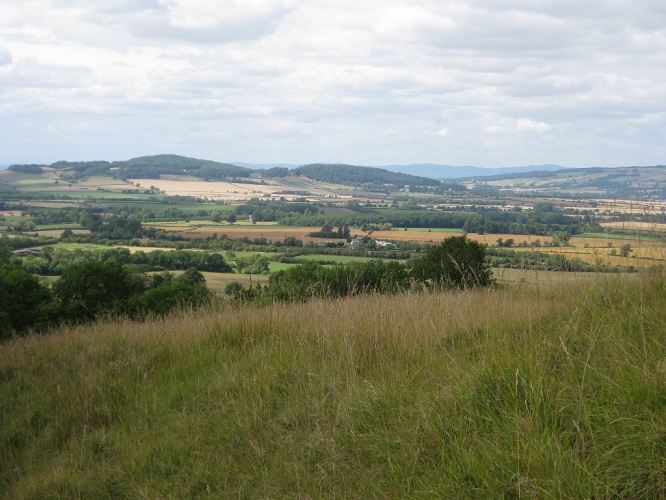 Views at the end of the long climb up Laverton Hill